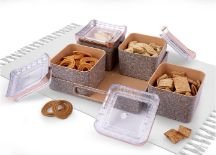 MILLENNIUM 4 (4 AIRTIGHT JAR WITH TRAY SET)