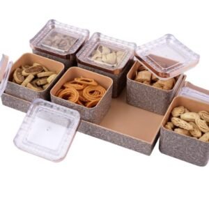 MILLENNIUM 6 ( 6 AIRTIGHT JAR WITH TRAY SET)