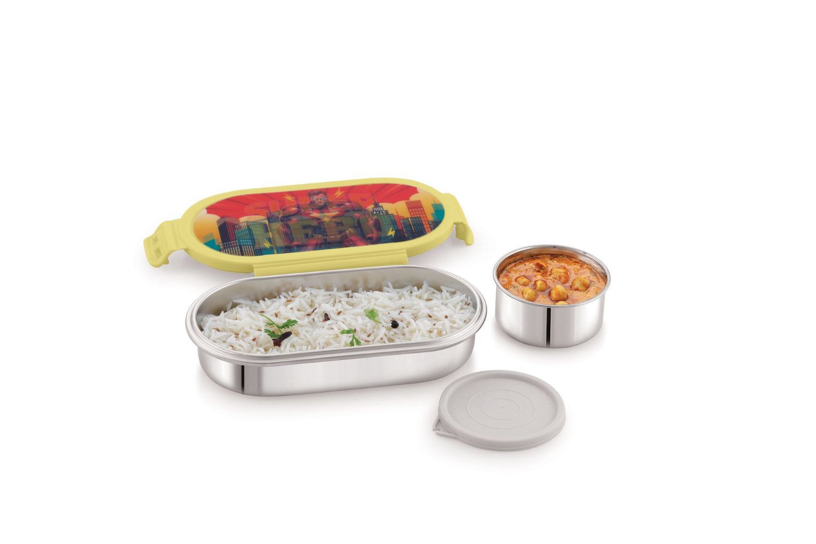 STEEL BYTE STAINLESS STEEL LUNCH BOX *3D DESIGN* - Image 4