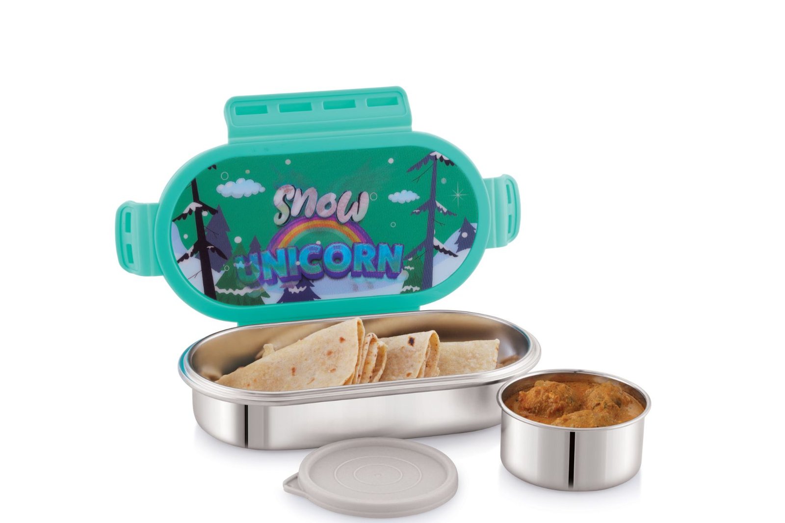 STEEL BYTE STAINLESS STEEL LUNCH BOX *3D DESIGN*