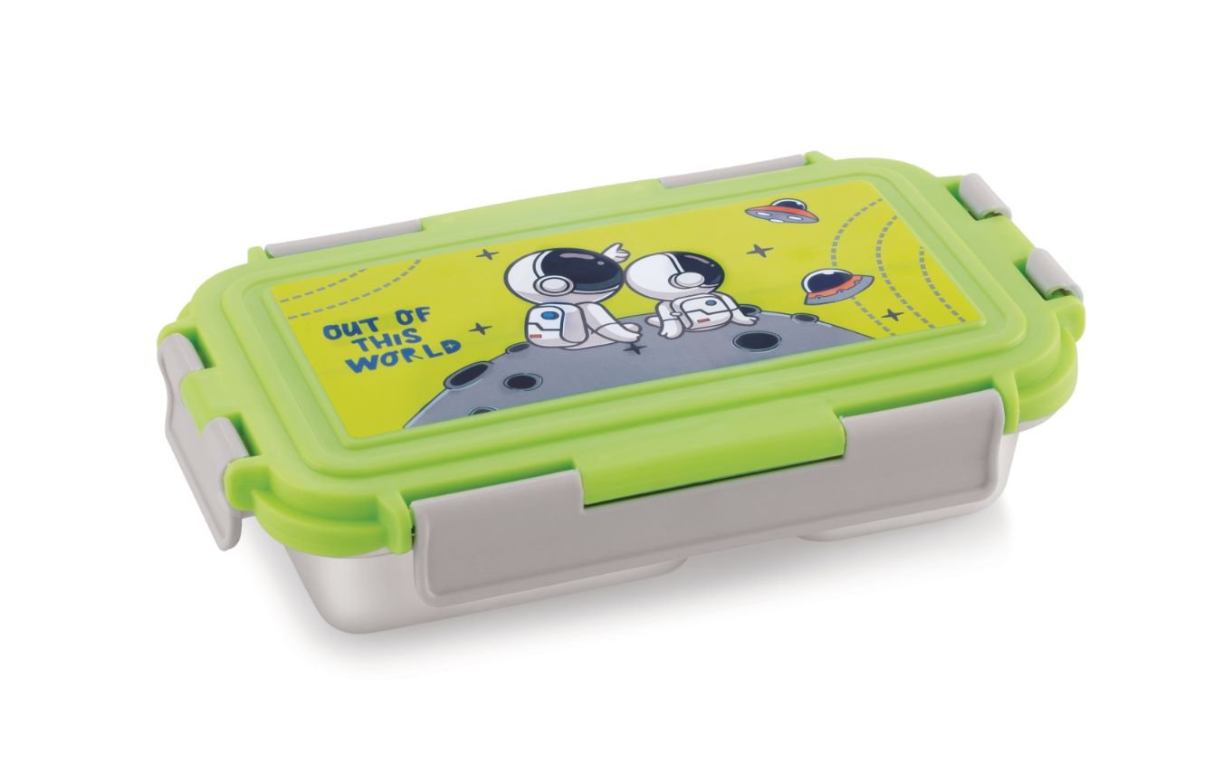 FOOD FEAST 2 PARTITION STAINLESS STEEL LUNCH BOX - Image 4